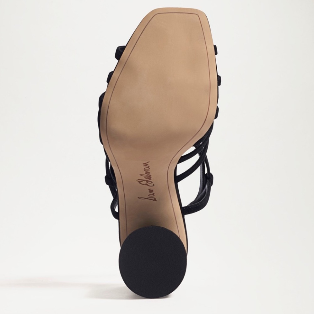 Sam Edelman Doffodil Suede Black Sandals - Picture 6 of 11